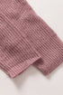 Zipper V-Neck Dropped Sleeve Hooded Solid Sweater